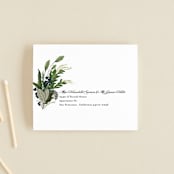 "Side Swept" - Savvy Wedding Invitations in Navy by Susan Moyal - FREE Recipient Addressing