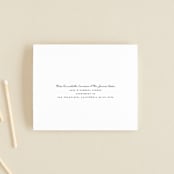 "Library Square" - Savvy Wedding Invitations in Charcoal by Meagan Christensen - FREE Recipient Addressing
