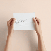 "Flowing Initials" - Savvy Wedding Invitations in Ivory by Hooray Creative - How it works