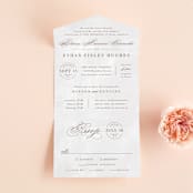 "Sonesta" - Savvy Wedding Invitations in Mineral by Hooray Creative - Front Open