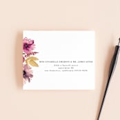 "Autumn Vows" - Savvy Wedding Invitations in Burnt Orange by Chris Griffith - FREE Recipient Addressing
