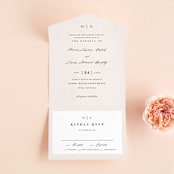 "Crush" - Savvy Wedding Invitations in Buttery by Carolyn MacLaren - Front Open