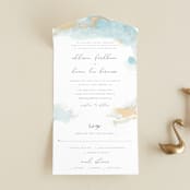 "My tenderness" - Savvy Wedding Invitations in Topaz by Helen Halik - Front Open