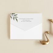 "Rural Romance" - Savvy Wedding Invitations in Leaf by Chris Griffith - Closed