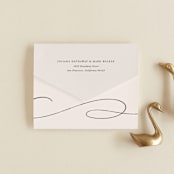 "Fountain Pen" - Savvy Wedding Invitations in Creme by Erin L. Wilson - Closed