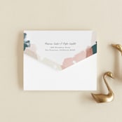 "Overlapping" - Savvy Wedding Invitations in Blush by Jennifer Wick - Closed