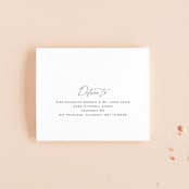 "Cummings" - Savvy Wedding Invitations in Cotton by Amy Kross - FREE Recipient Addressing