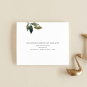 "Clearing" - Savvy Wedding Invitations in Leaf by Alethea and Ruth - FREE Recipient Addressing