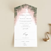 "veil sweet" - Savvy Wedding Invitations in Blush by Cass Imagines - Front Open