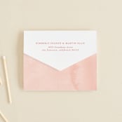 "Contemporary" - Savvy Wedding Invitations in Peony by Liz Conley - Closed