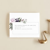 "Garden Stroll" - Savvy Wedding Invitations in Lilac by Creo Study - FREE Recipient Addressing