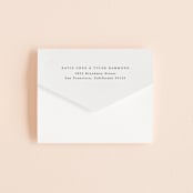 "Tallulah" - Savvy Wedding Invitations in Linen by Jennifer Wick - Closed