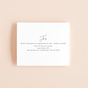 "Tallulah" - Savvy Wedding Invitations in Linen by Jennifer Wick - FREE Recipient Addressing