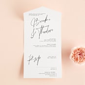 "Signature Style" - Savvy Wedding Invitations in Ink by Design Lotus - Front Open