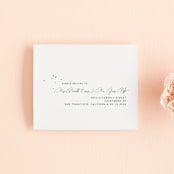 "Signature Style" - Savvy Wedding Invitations in Ink by Design Lotus - FREE Recipient Addressing