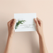 "Mixed Greenery" - Savvy Wedding Invitations in Emerald by Susan Moyal - How it works
