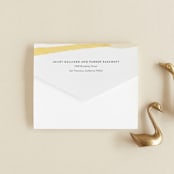 "Collage" - Savvy Wedding Invitations in Golden Rod by Ann Gardner - Closed