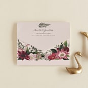 "Midnight Botanicals" - Savvy Wedding Invitations in Cranberry by Susan Moyal - Closed