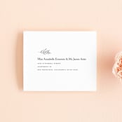 "Marlowe" - Savvy Wedding Invitations in Classy White by Kelly Schmidt - FREE Recipient Addressing