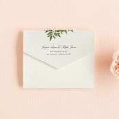 "Tropical Vows" - Savvy Wedding Invitations in Jade by Chris Griffith - Closed