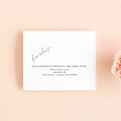 "Plain and Simple" - Savvy Wedding Invitations in Sapphire by Chris Griffith - FREE Recipient Addressing