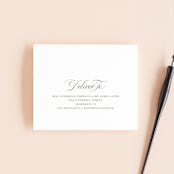 "Ensconce" - Savvy Wedding Invitations in Leaf by Kristie Kern - FREE Recipient Addressing