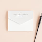 "Midnight Snowfall" - Savvy Wedding Invitations in Navy by Alethea and Ruth - Closed