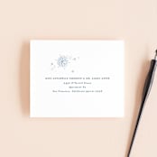"Midnight Snowfall" - Savvy Wedding Invitations in Navy by Alethea and Ruth - FREE Recipient Addressing