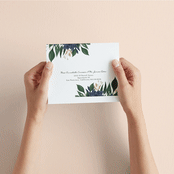 "Ophelia's Garden" - Savvy Wedding Invitations in Bluebell by Oma N. Ramkhelawan - How it works