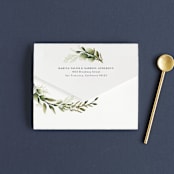 "Enchanted Greenery" - Savvy Wedding Invitations in Frost by Susan Moyal - Closed