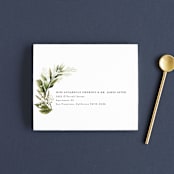 "Enchanted Greenery" - Savvy Wedding Invitations in Frost by Susan Moyal - FREE Recipient Addressing