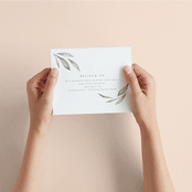 "Whispered Leaves" - Savvy Wedding Invitations in Leaf by Kristie Kern - How it works