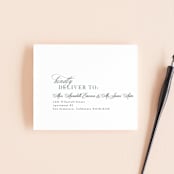 "Serafina" - Savvy Wedding Invitations in Sage by Melanie Kosuge - FREE Recipient Addressing