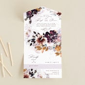 "Lush Bouquet" - Savvy Wedding Invitations in Autumn by Phrosné Barwood - Front Open