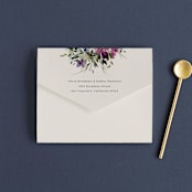 "Floral Love" - Savvy Wedding Invitations in Lilac by Lori Wemple - Closed