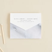"Blueridge" - Savvy Wedding Invitations in Ocean by Leah Bisch - Closed