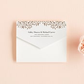 "Grand Natura" - Savvy Wedding Invitations in Noir by GeekInk Design - Closed
