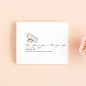 "Grand Natura" - Savvy Wedding Invitations in Noir by GeekInk Design - FREE Recipient Addressing