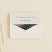 "Love Story" - Savvy Wedding Invitations in Turquoise by Kate Ahn - Closed