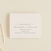 "Love Story" - Savvy Wedding Invitations in Turquoise by Kate Ahn - FREE Recipient Addressing