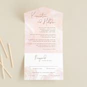 "dawning" - Savvy Wedding Invitations in Sunrise by Jennifer Wick - Front Open