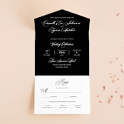 "our moment" - Savvy Wedding Invitations in Tuxedo by Jill Means - Front Open