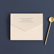 "Color Arch" - Savvy Wedding Invitations in Aquatic by Baumbirdy - Closed