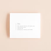 "Narrative" - Savvy Wedding Invitations in Frost by Jennifer Wick - FREE Recipient Addressing