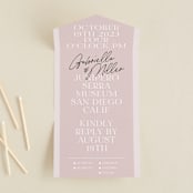 "Marry You" - Savvy Wedding Invitations in Blush by Design Lotus - Front Open