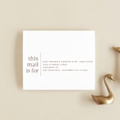 "There Will Be a Party" - Savvy Wedding Invitations in Terra Cotta by Amy Payne - FREE Recipient Addressing