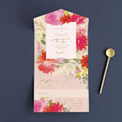 "Delightful" - Savvy Wedding Invitations in Delight by Phrosné Barwood - Front Open