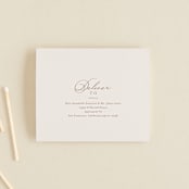 "Delicate Names" - Savvy Wedding Invitations in Buttercream by Jessica Williams - FREE Recipient Addressing