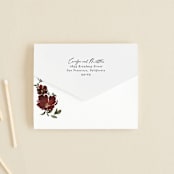 "harvest" - Savvy Wedding Invitations in Cabernet by Everett Paper Goods - Closed
