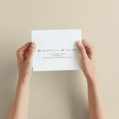 "Overjoyed" - Savvy Wedding Invitations in Almond by Jill Means - How it works